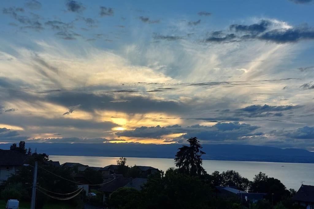 Appart Cosy Avec Vue Sur Le Lac Leman Évian-les-Bains Exteriér fotografie